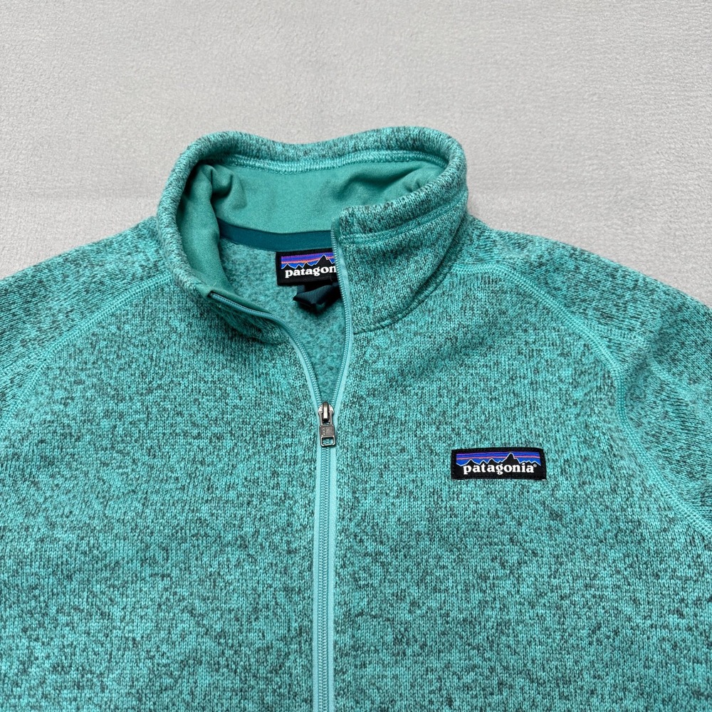 Patagonia Better Sweater Jacket Women M Teal Full Zip Fleece Knit Gorp - Picture 2 of 9